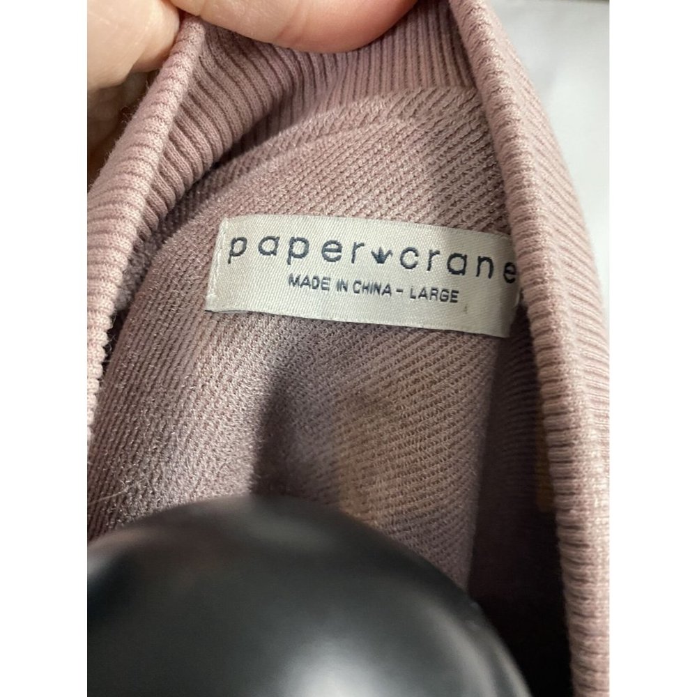 Paper Crane Women’s Color Block Bomber Jacket Size Large - Picture 3 of 10